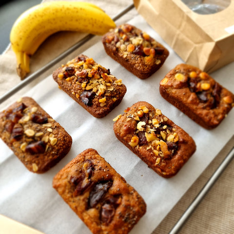 GF Banana & Date Mini Loaf Bread (8 pack)